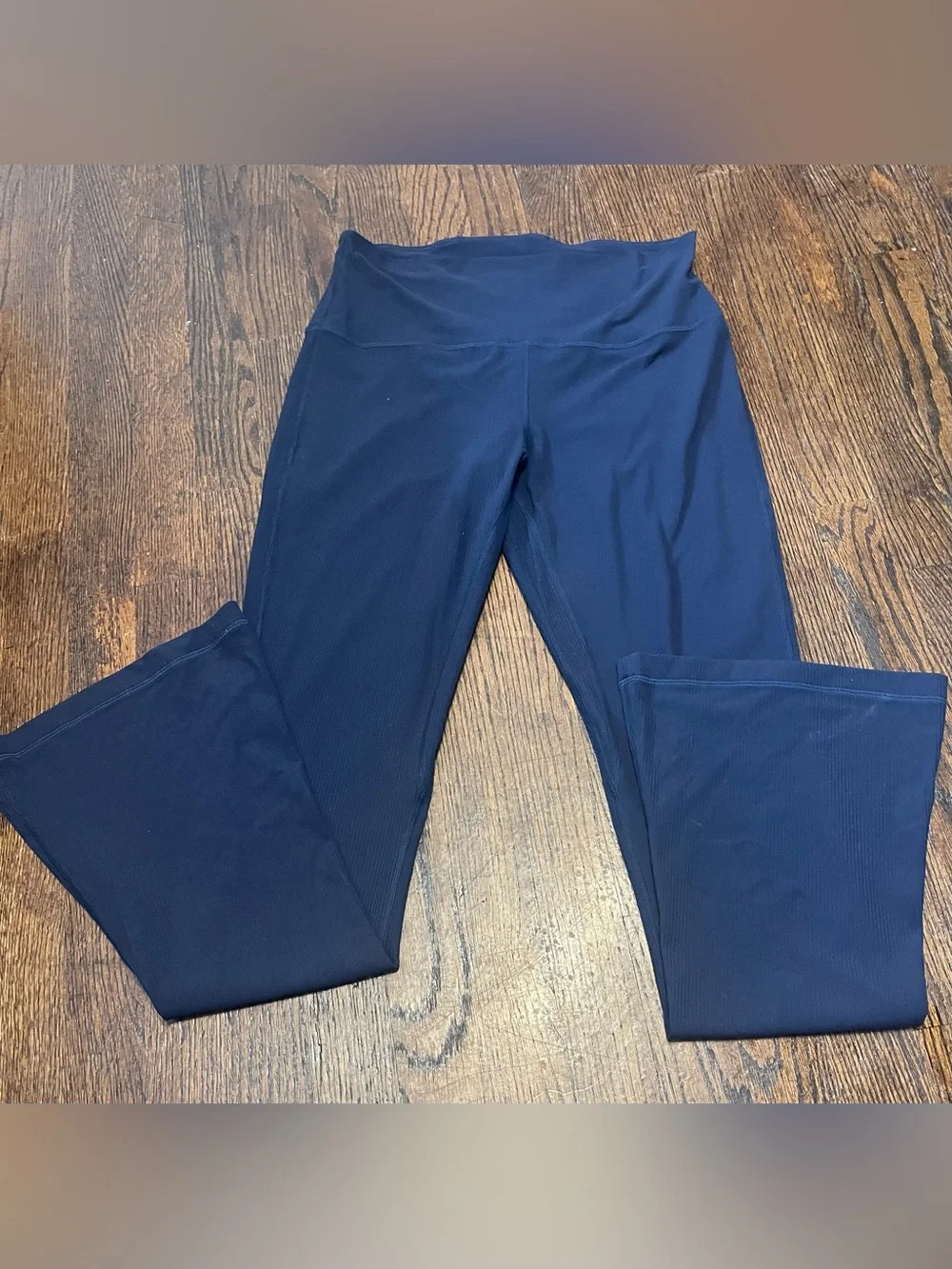 lululemon athletica  women’s high-rise Navy Boot-Cut Flare Pants size 10